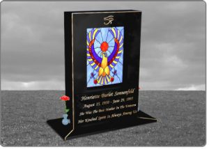 Custom Memorial Design Upright High-Tech Headstones R